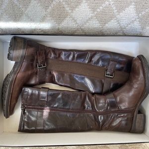 Aquatalia "Star" Brown riding boots.  Size 9.  Excellent Condition